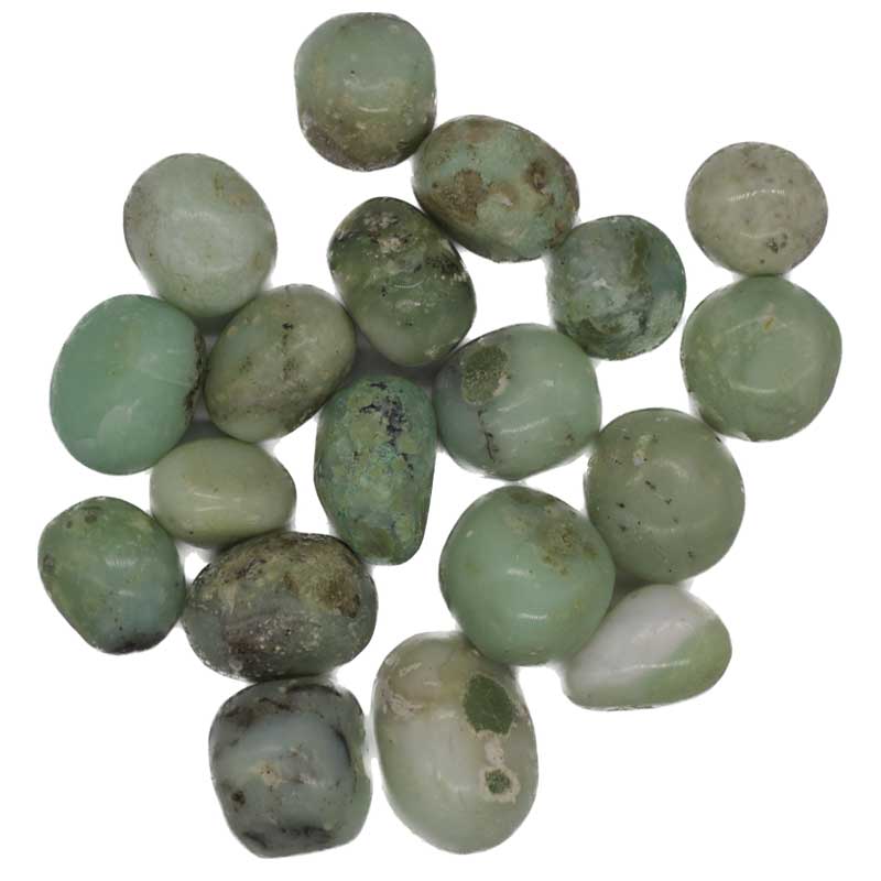 1 lb Chrysoprase, Green tumbled stones