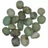 One pound bulk lot of polished chrysoprase tumbled stones in vivid apple-green — heart chakra and abundance crystal collection.