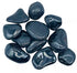 One pound of bulk tumbled hematite pebbles with metallic silver-gray polished surface for grounding, protection, and EMF-shielding crystal work.