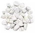 One-pound collection of smooth white howlite tumbled stones with grey veining for calming anxiety reducing stress improving sleep and emotional balance
