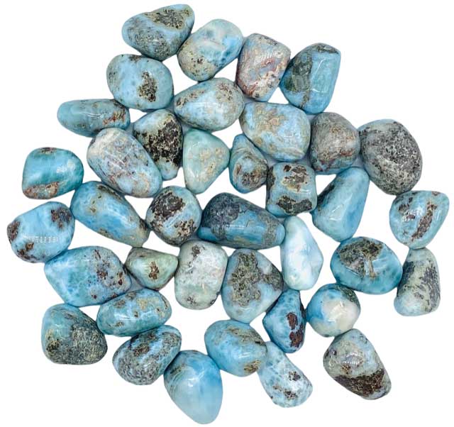 1 lb Larimar tumbled stones