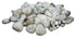 One-pound collection of smooth white rainbow moonstone tumbled stones with blue adularescence flash for divine feminine intuition new beginnings and moon rituals