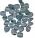 Blue obsidian tumbled stones 1 lb — smooth polished blue obsidian pieces in a pile for throat chakra, communication, and protective crystal work.