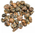 A collection of creamy orthoclase opal tumbled stones with soft iridescent sheen, sold in 1 lb bulk for intuition and emotional balance crystal work.