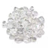 Clear quartz tumbled stones 1 lb bulk — collection of smooth polished crystal clear quartz pieces in various sizes for healing, grids, and chakra work.