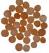 One pound bulk lot of orange (peach) selenite tumbled stones in warm tones — sacral chakra crystal for creativity and energy clearing work.
