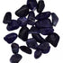 One-pound collection of smooth deep blue sodalite tumbled stones with white veining for logic intuition anxiety relief and throat third eye balance
