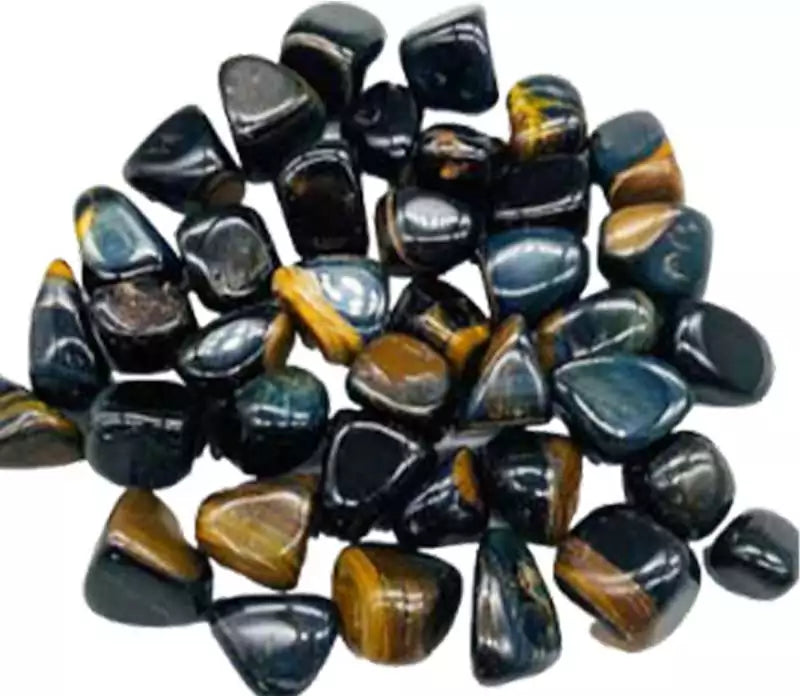 One-pound collection of smooth blue tiger&