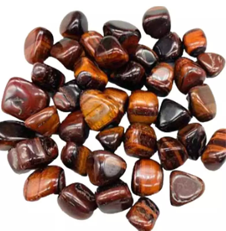 One-pound collection of smooth red tiger&