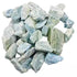 One pound bulk supply of raw blue aquamarine stones for crystal grids throat chakra and calm communication