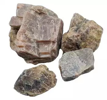 One pound of raw untumbled moonstone specimens in natural cream and adularescent form, bulk supply for moon rituals, crystal grids, and apothecary use.