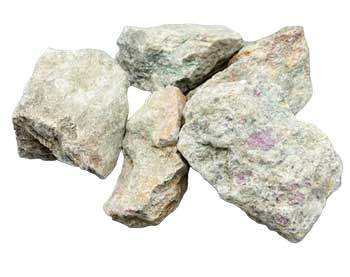 One pound raw untumbled ruby zoisite anyolite stones showing red ruby in green matrix for heart chakra and courage bulk crystal lot