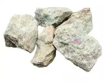 One pound raw untumbled ruby zoisite anyolite stones showing red ruby in green matrix for heart chakra and courage bulk crystal lot