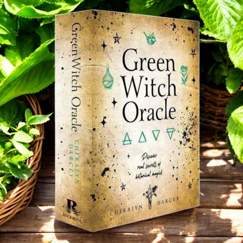Green Witch Oracle Deck – 44 Cards &amp; Guidebook | Garden Magick, Herbal Wisdom, Divination