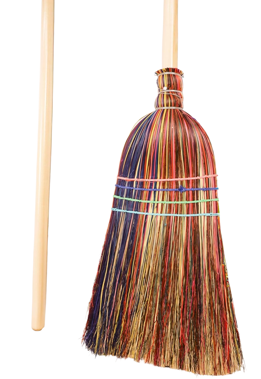 Handmade Farmhouse Broom – Traditional Broomcorn Sweeper, Rustic Country Decor &amp; Functional Cleaning Broom Made in USA