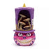 Whimsical ceramic grinning Cheshire Cat figure backflow incense burner 6.75 inches tall for cascading smoke cone incense display