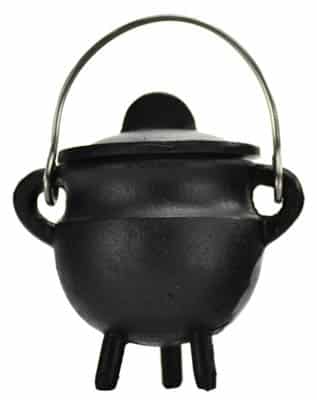 2.75" Plain Cast Iron Cauldron with Lid – Mini Witch’s Pot for Spells, Burnings &amp;amp; Offerings