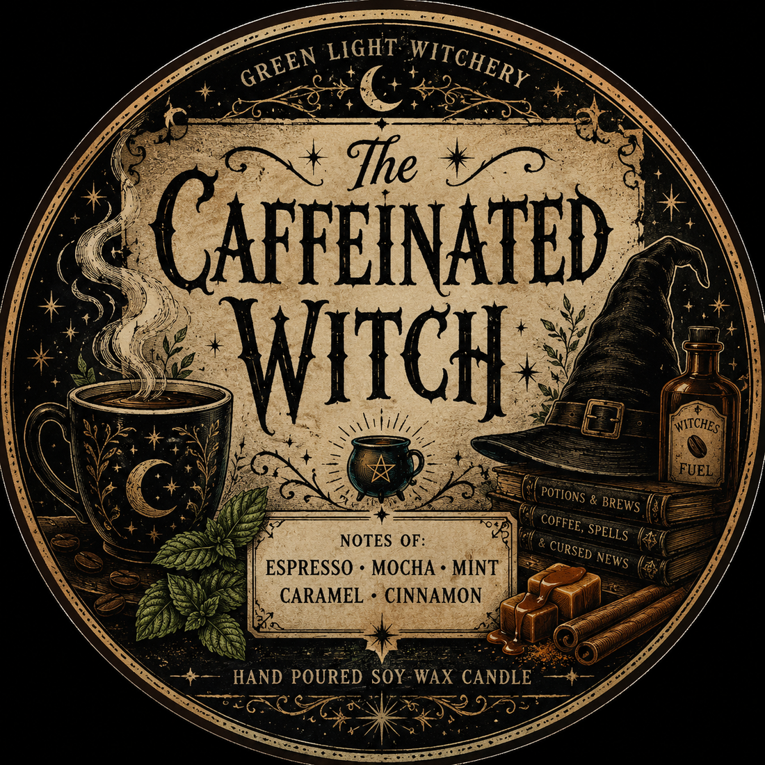 The Caffeinated Witch Candle