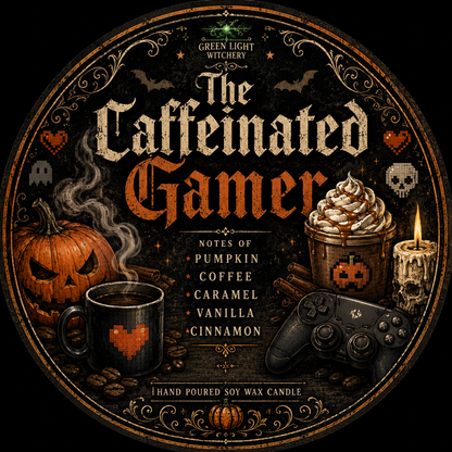 The Caffeinated Gamer Candle