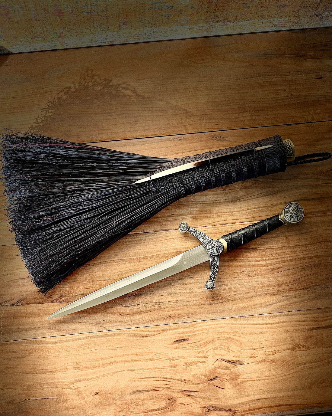 Porcupine Quill Athame Besom/Broom