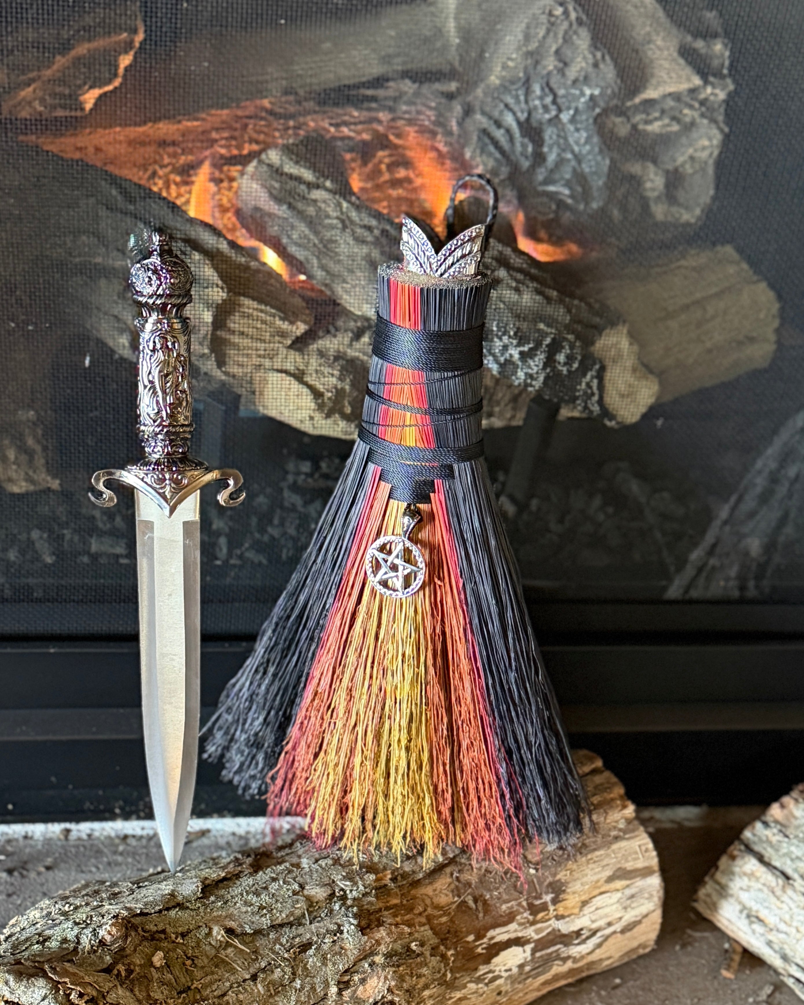 Living Flame Athame Besom