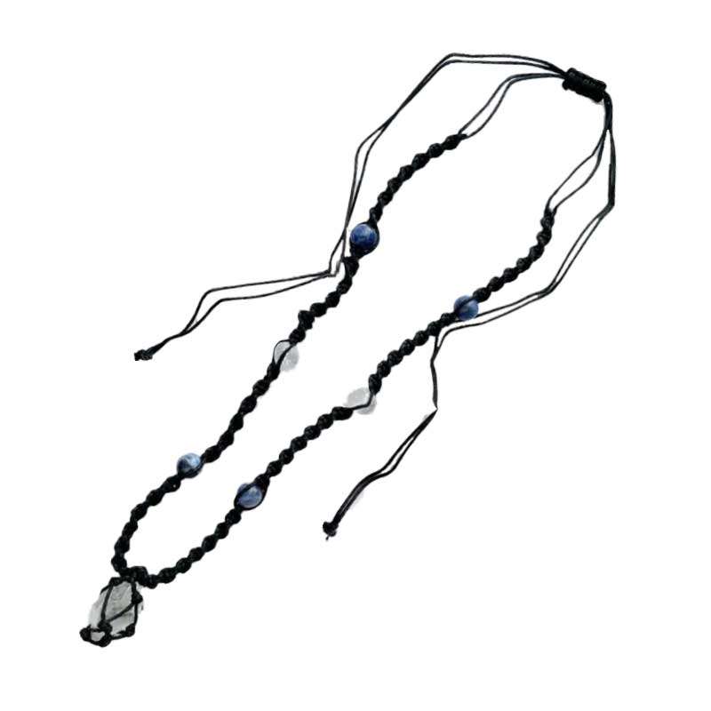 Harmonia Clear Negativity Necklace –  Clear Quartz &amp;amp; Sodalite