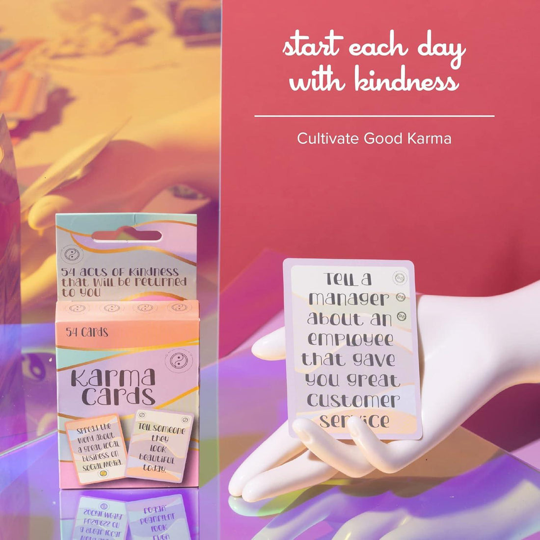 Karma Cards – Daily Good Deed Inspiration Deck (54 Cards)