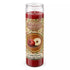 Red Mabon aromatic jar candle by Envision Crystal, with a label featuring apples and a star, designed for autumnal equinox rituals — handmade sabbat candle with all-natural herbs and scent.