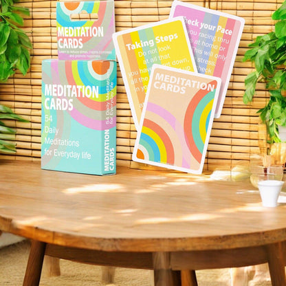 Daily Meditation Cards – 54 Mindfulness Prompts for Calm &amp; Clarity