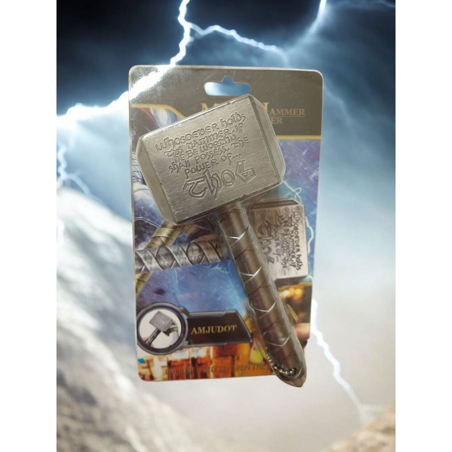 Mjölnir Bottle Opener – Worthiness Engraved Hammer (Gold or Silver Tone)
