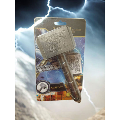Mjölnir Bottle Opener – Worthiness Engraved Hammer (Gold or Silver Tone)