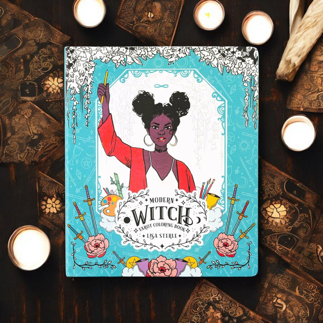 Modern Witch Tarot Coloring Book – Interactive Tarot Activity &amp; Journal Experience