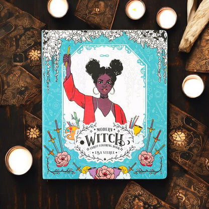 Modern Witch Tarot Coloring Book – Interactive Tarot Activity &amp; Journal Experience
