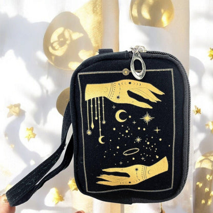 Celestial Hands Wristlet – Moon Pendant, Celestial Sky, or Moon Phases