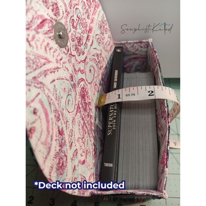 Mystic Pink Tarot Deck Case – Structured Witchy Card &amp; Guidebook Holder
