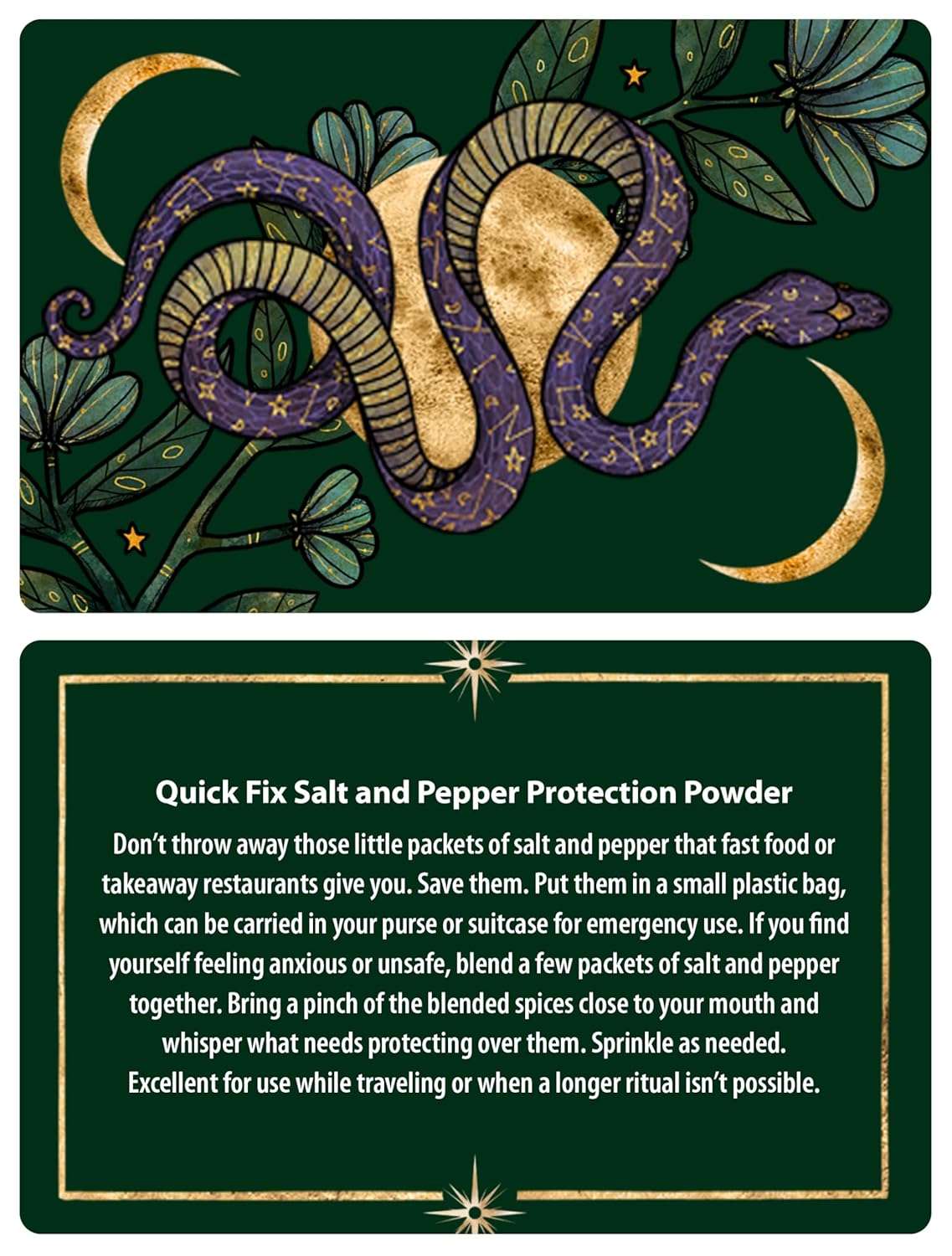 Protection Spells Card Deck by Judika Illes – 36 Gilded Cards for Everyday Magical Defense