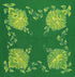 Green Man altar cloth 36×36 inches — ritual cloth with Celtic foliate face nature deity design for earth-based altar coverings and pagan ritual use.