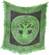 Tree of Life altar cloth 18x18 inches with Celtic knot design printed in earth tones — ritual tarot reading cloth and altar covering.