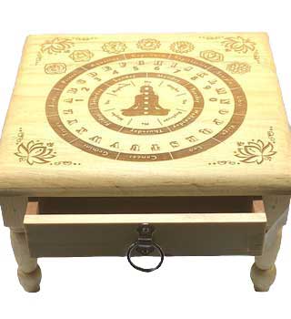 11 1/2x 11 1/2" Pendulum altar table