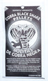Black and white Cobra Black Snake Pellets packaging featuring a cobra illustration and bilingual English/Spanish text for the ritual fire curio.