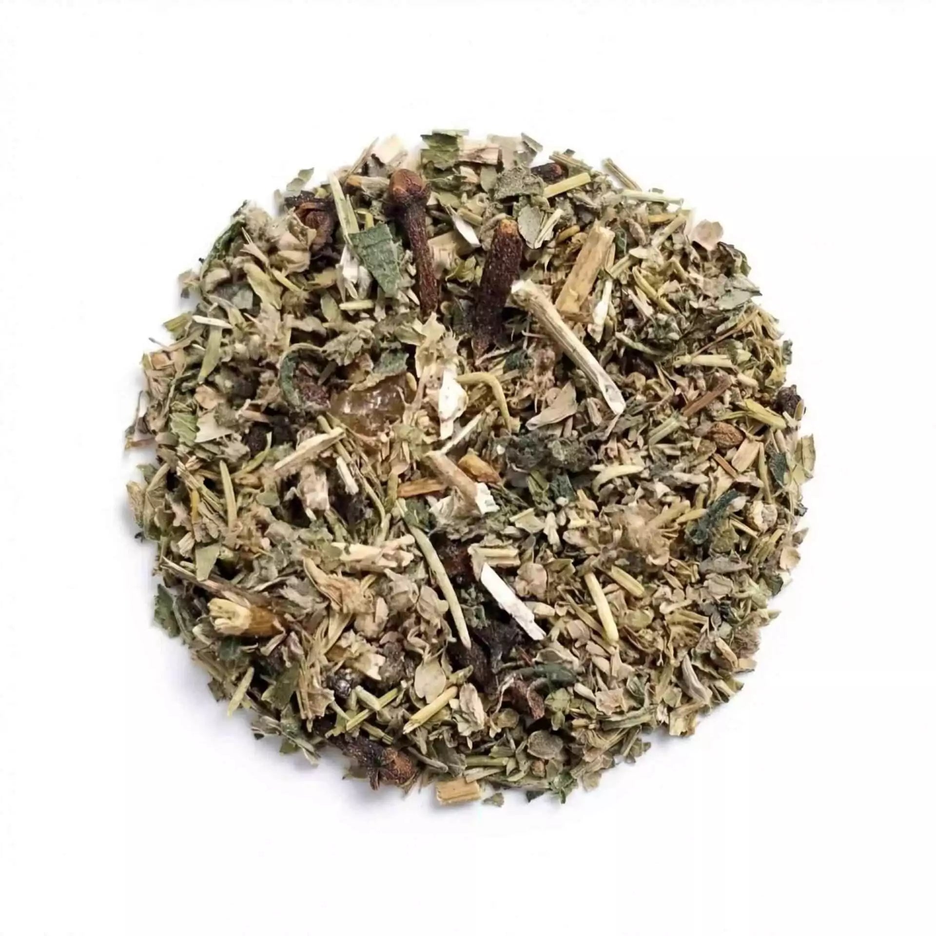 1-pound bag of banishing ritual herbal spell mix — bulk dried herb blend for removal incense, floor wash warding, and banishing magical preparations.