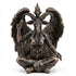 Large 24-inch bronze finish Baphomet statue with goat head, wings, and esoteric duality symbolism for ceremonial magic and occult altar display.