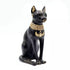 Cold-cast 5.5-inch Bastet statue of the Egyptian cat goddess, depicted in traditional seated form with detailed bronze-tone finish.