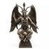 14 and a half inch Baphomet bronze finish statue for occult altar representing alchemical equilibrium