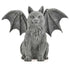 Six and a half inch winged cat gargoyle statue in cast resin for gothic altar guardian cat-themed sacred space and pagan protective feline decor