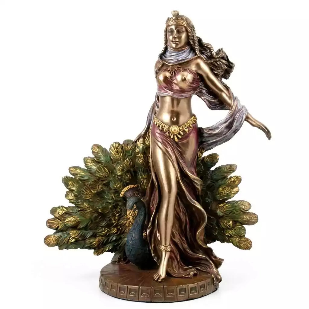 Nine and a half inch Hera Greek queen of the gods resin statue for altar devotion marriage blessings sovereignty and Hellenistic pagan practice