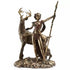 Ten inch Diana Roman moon goddess and huntress statue in resin for lunar rituals Wiccan altar and goddess devotion sacred space decor