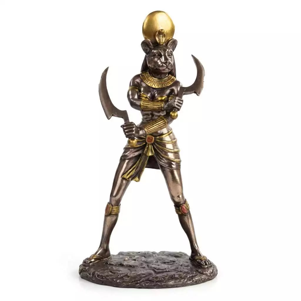 Eleven and a half inch Sekhmet Egyptian lioness goddess statue for altar devotion protective magic warrior energy and healing ritual