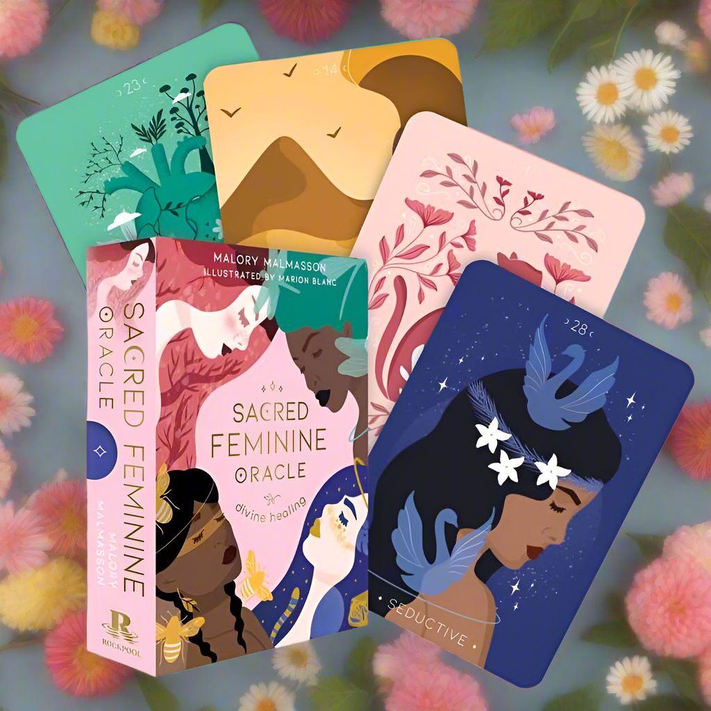Sacred Feminine Oracle Deck by Malory Malmasson – 43 Cards &amp; Guidebook for Divine Feminine Healing