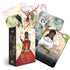 Seasons of the Witch Beltane Oracle deck box with cards showing vivid fire and fertility imagery, Anderson and Diaz 44-card Beltane oracle deck.